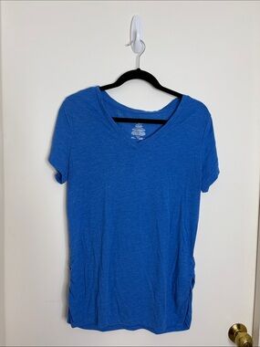 Athletic Works Royal Blue V-Neck Short Sleeve Tee